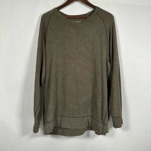 2 for$15 Solaris Men's Casual Crewneck Long Sleeve Tee in Olive